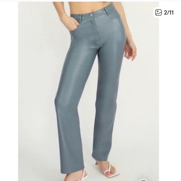 Aritzia Wilfred Melina Long Pant in Shadow Blue - Picture 1 of 7